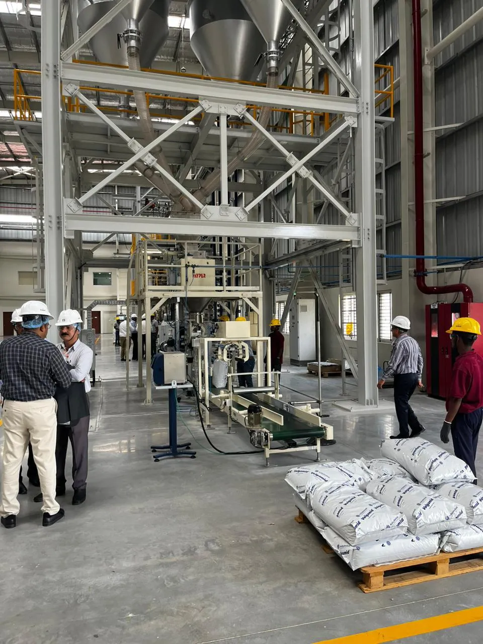 Compounding line and bagged product on the Kuibyshev Azot production floor