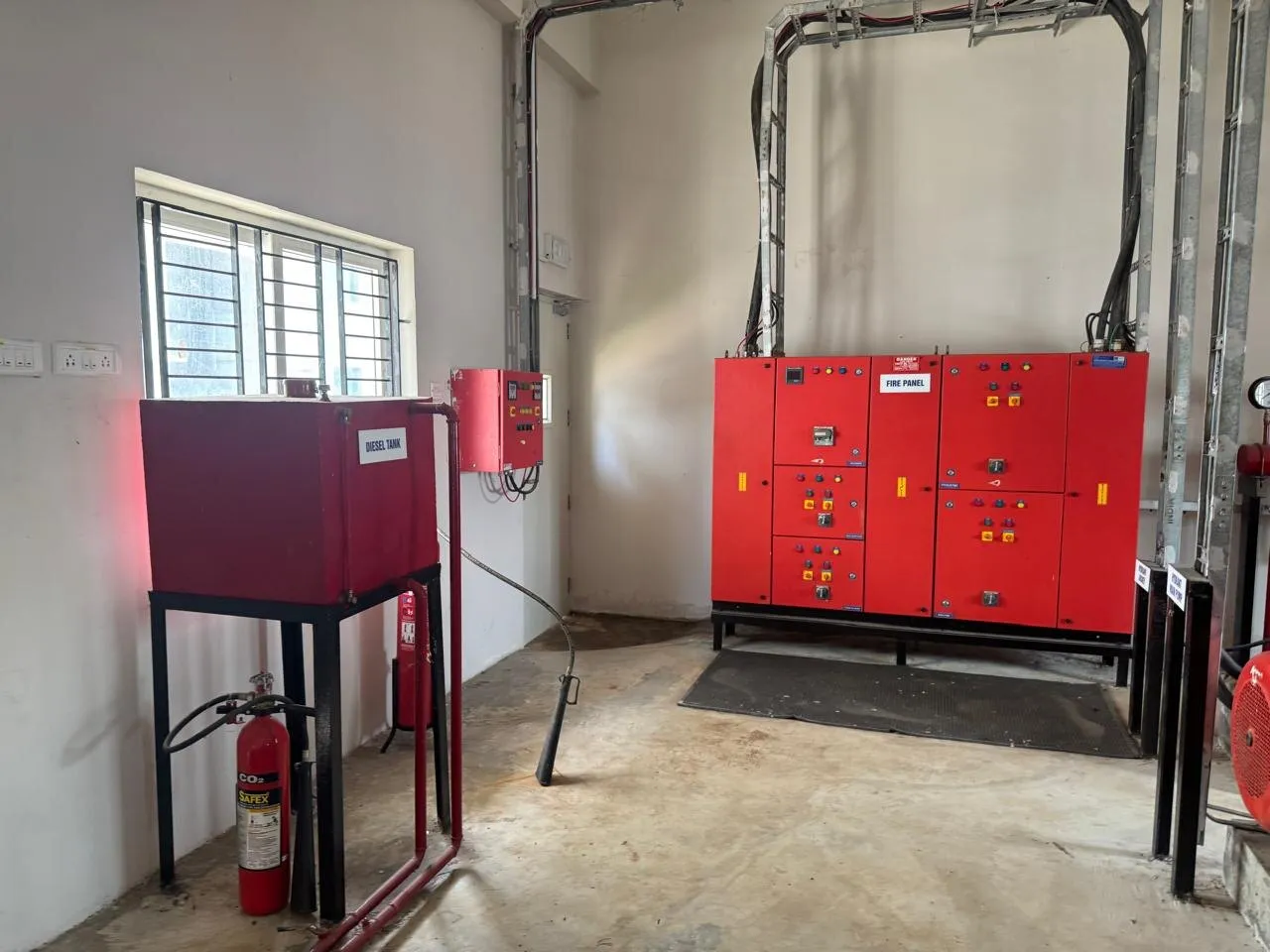 Fire pump controller and diesel day tank at Kuibyshev Azot